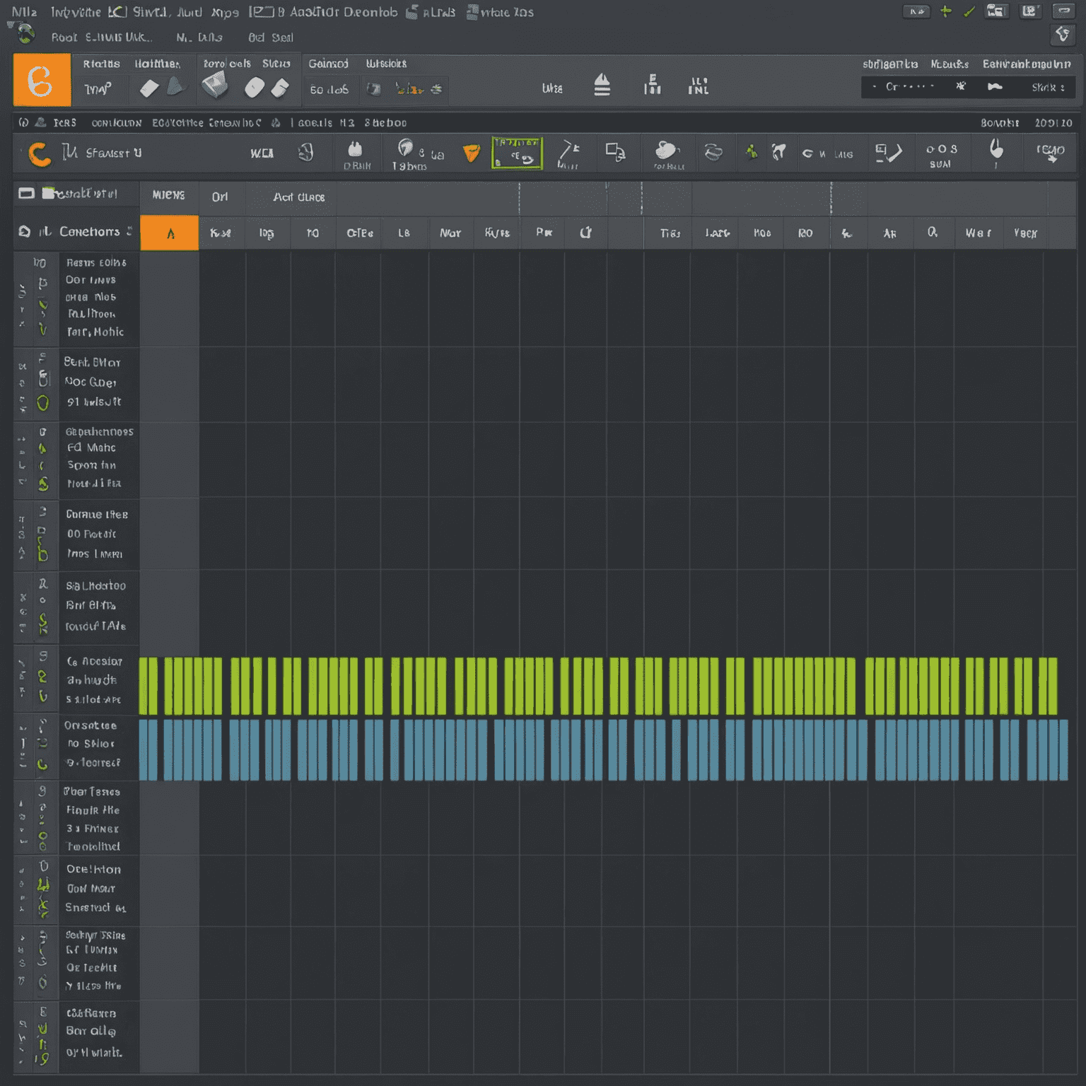 FL Studio Piano Roll showing scale highlighting feature with notes in C major scale highlighted